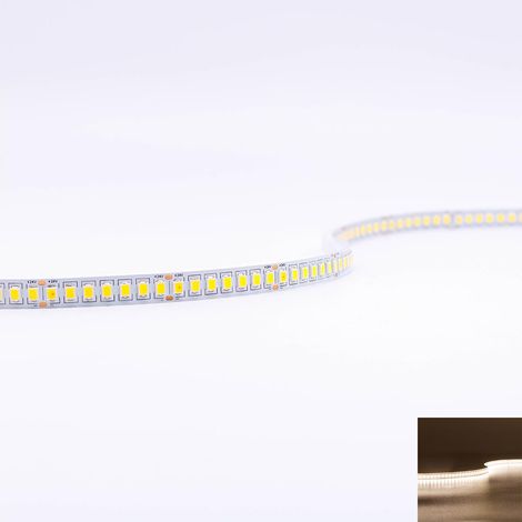 Strip 24V LED Streifen 5M 15W/m 210LED/m 8mm - Lichtfarbe: Neutralweiß 4000K - Schutzart: IP20 (1/5)