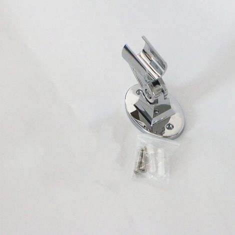 Soporte de cabezal de ducha universal, soporte de pared ajustable para cabezal de ducha, ducha de mano, soporte de base fija para accesorios de baño (1/5)
