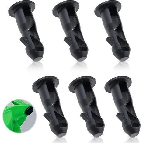 Lot de 3 paires de goupilles de charnière en plastique noir pour poubelle commerciale de 240 L – fixation robuste et durable (1/5)