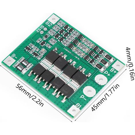 Carte de protection contre les courts-circuits pour batterie lithium-ion 18650 3S 12V 25A (BMS PCB) (1/4)