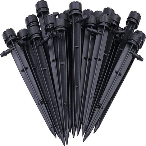 50 micro-sprinklers for sprinkler irrigation, 360-degree rotating ground-level micro-sprinklers, garden micro-sprinklers with a clear ground connection (1/5)