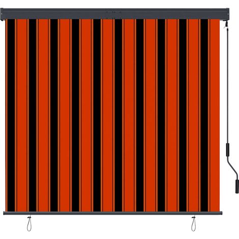 Store roulant d'extérieur 160x250 cm Orange et marron