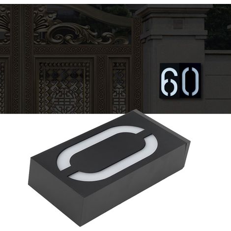 Éclairage extérieur LED solaire pour plaques de numéro de maison, portes d'hôtel, portes de magasin, plaques de numéro de maison 0 (1/5)