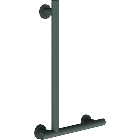 KWC AR Winkelgriff, MEDCARE, Edst., grau,  90 Grad, 400x600x84 mm, Ausf. rechts