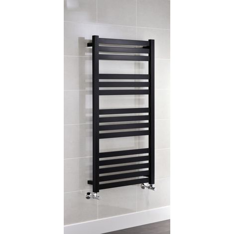 Algarve (Vas) Black Heated Towel Rail 500 x 1165mm (1/3)