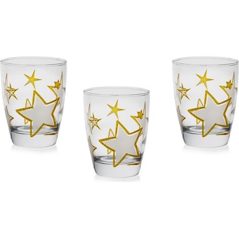 Set 3 Bicchieri da Tavola Vino o Acqua Domino Astro 300 cc (1/2)