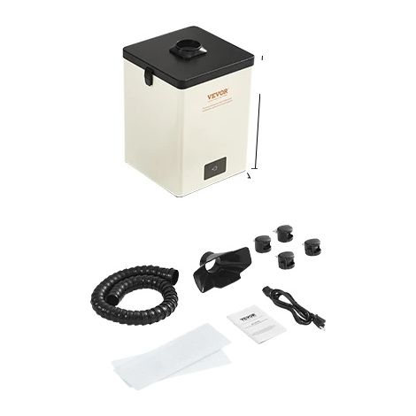 Extracteur de fumée, Forte aspiration, Filtres à 3 niveaux (1/2)