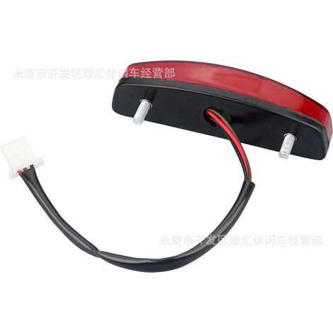 Off-road motorcycle ATV four-wheel beach vehicle accessories applicable to three-wire 12V four-wheel vehicle rear brake light taillight red (1/5)