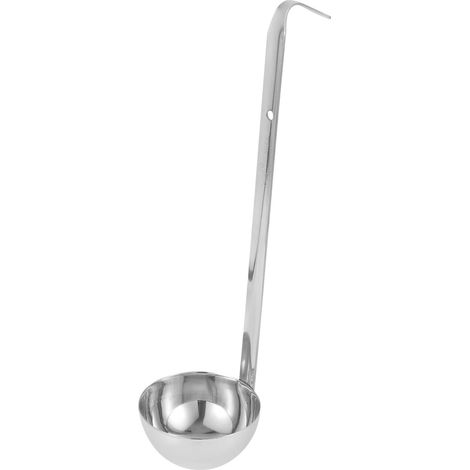 Louche En Acier Inoxydable 90ml Poignée Ergonomique Crochet Suspension Cuisine Restaurant Lot De 1 (1/5)