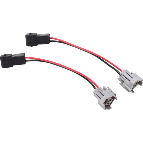 Fuel injector connector, 2 pieces, stable connection adapter, replacement plug for Bosch EV1 style injectors (1/5)