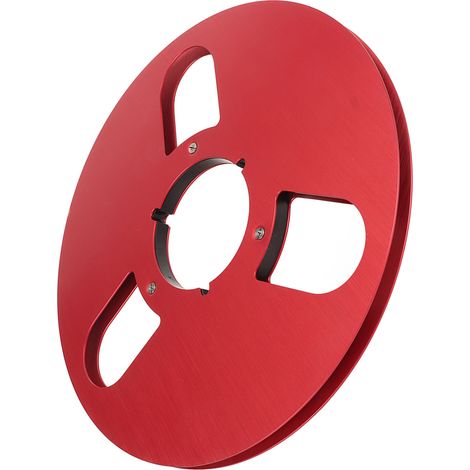 Bobine vide 1/4 10,5 pouces à 3 trous en alliage d'aluminium, pour magnétophone à bobines Nab, rouge (1/5)