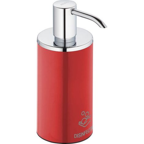 Dispenser disinfettante PLAN modello da tavolo cromato / rosso KEUCO