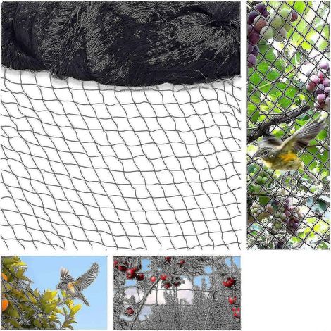 Filet de protection contre les oiseaux 15 m x 15 m, filet pour plantes, filet pour bassin, filet de jardin, compatible avec tous les jardins, mailles de 5 x 5 cm (1/5)