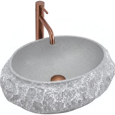 AUFSATZWASCHBECKEN REA MIKA GABRO  GREY