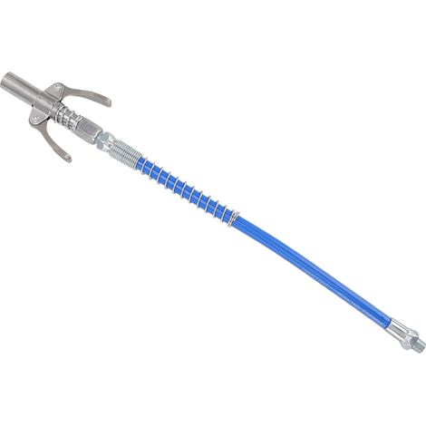 Raccord pour graisseur électrique manuel haute pression, buse à huile à double verrouillage, tuyau de 30,5 cm, filetage mâle G1/8 type A, 9 x 6 x 1,8 cm / 3,5 x 2,4 x 0,7 po (1/5)