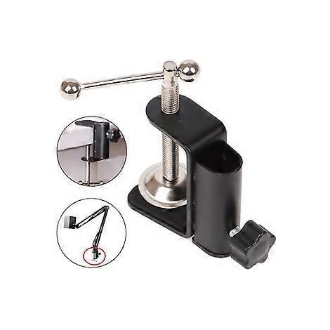 Support de lampe de bureau à fixation par pince, support de lampe en porte-à-faux, clips de fixation, base