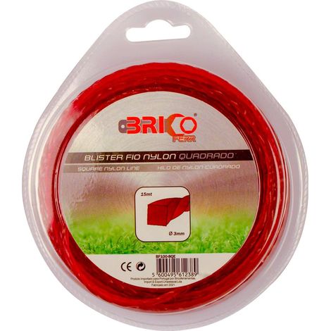 Bricoferr BF100-8QE - Rasafilo (3 mm x 15 metri, la compensazione quadrato)