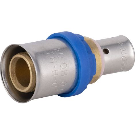Noyon & Thiebault – Raccord multicouche à sertir Ø20mm – Jonction laiton brut pour tube PER Ø12mm – Résistance 10 bar – Étanchéité avec joints EPDM