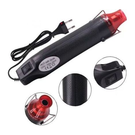 Mini Elektrische Heißluftpistole 300W Tragbarer Heißluftgebläse mit Einstellbarer Temperatur für DIY-Projekte zum Trocknen von Farbe, Gummistempeln und zum Erwärmen von Ton (1/5)