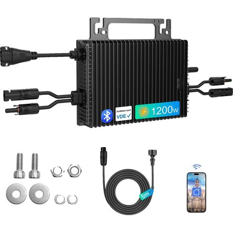 Micro Onduleur, Installation Plug and Play, Fonctionnement à Haute Efficacité, NBQ1200-EU, 230V-a, 22-50V-a (1/2)