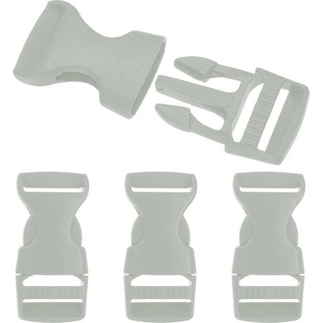 Boucle à dégagement rapide sur le côté, boucle en plastique, double fermeture à pression réglable pour sac à dos, bracelets en paracorde d'extérieur, collier pour animal domestique (1/5)