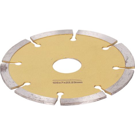 Lame de scie diamantée segmentée à dents ultra-minces, roue de coupe circulaire diamantée pour carrelage, granit, marbre et céramique, 105 mm / 4,1 pouces (1/5)
