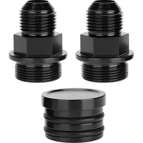 Bouchon de reniflard arrière et raccords M28-10AN pour récupérateur d'huile, compatible avec Honda B16 et B18C (1/5)