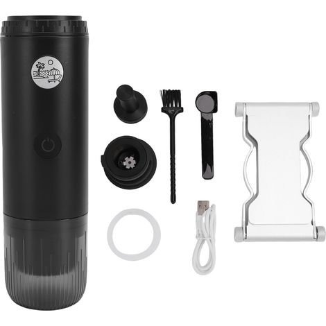 Soavoa Machine à Café Portable Sans Fil 19 Bars Capsules et Mouture Batterie 7800mAh pour Voyage Camping Bureau Voiture (1/4)