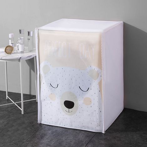 Housse de sèche-linge ours mignon, housse imperméable pour machine à laver-AquaForge (1/5)