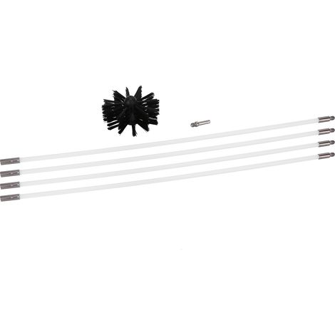 Kit Brosses Nettoyage Conduits Sèche-Linge Nylon 610mm Noir Flexible (1/5)