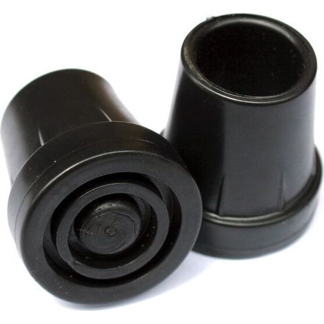 Gummispitzen für Gehstöcke und Krücken – Schwarz – 19 mm (1/3)