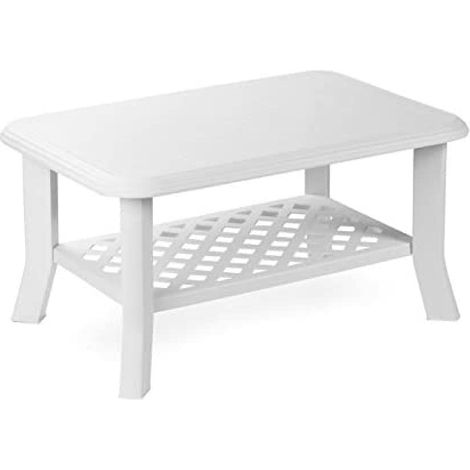 Set de Jardin 2 chaises 1 Banc 1 Table sans Coussin Blanc – Modèle Patio (1/2)