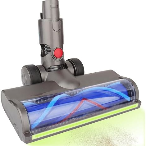 Testina di ricambio per aspirapolvere senza filo Dyson V6, DC58, DC59, DC61, DC62, DC74, con turbina a V e fari integrati, ideale per pavimenti duri e tappeti. (1/5)