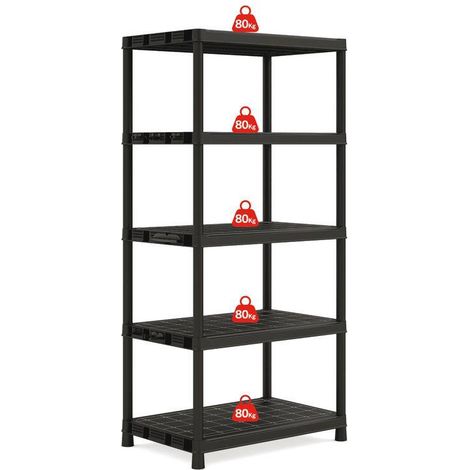 Keter KIS Plus XL Regalsystem schwarz 90x60x187 cm (1/3)