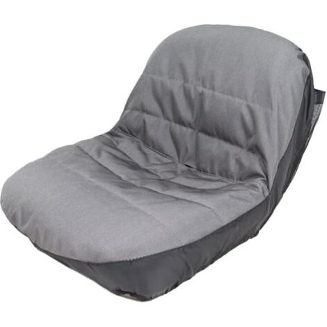 Housse de Siège de Tondeuse Autoportée Imperméable en Tissu Pochette de Rangement Compatible Tracteur sans Accoudoirs pour Usage Extérieur