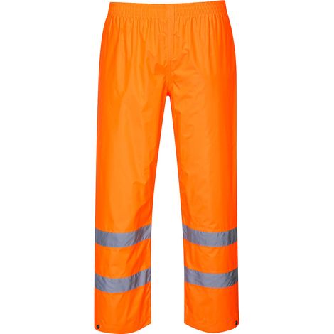 Pantalon de pluie Hi-Vis  couleur : Orange taille M - PORTWEST (1/2)