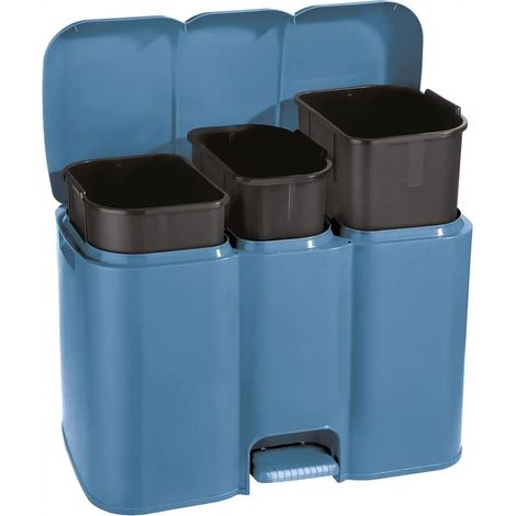 1PZ PATTUMIERA DIFFERENZIATA "PATTY 3" LT.13+8+13 cm58,5x32x41,5h. lt13+8+13 (1/5)