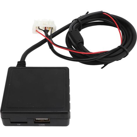 Adaptateur Bluetooth portable pour voiture avec entrée auxiliaire, appels mains libres et réduction du bruit, compatible avec Mazda 3 et 6.