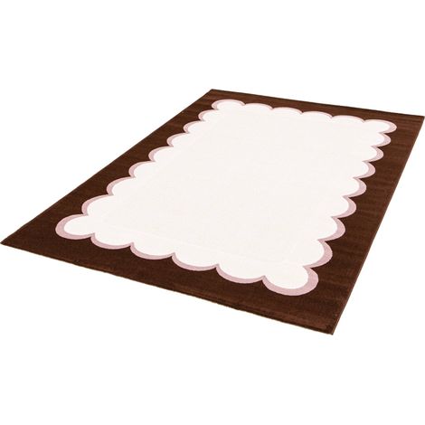 Tapis intérieur rose et marron - Zoa 120 x 170 cm