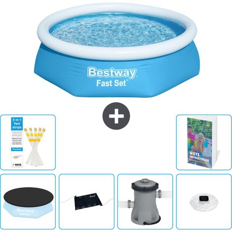 Bestway Piscina Bestway Fast Set Rotonda - 244x61 cm - 7-pezzi  S154 (1/5)