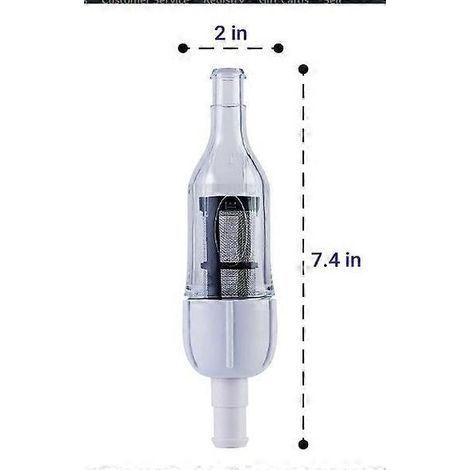 Ensemble nettoyeur de piscine 48-080 avec 2 écrous de tuyau d'alimentation D15, compatible avec le filtre en ligne Polaris Zodiac 48-080 et compatible avec les fixations murales universelles. (1/5)