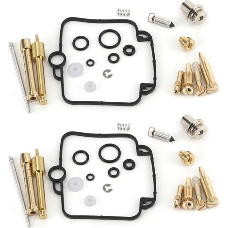 Nannigr Kit de réparation de carburateur, 2 ensembles, avec composants d'étanchéité, adaptés à Suzuki GS500E