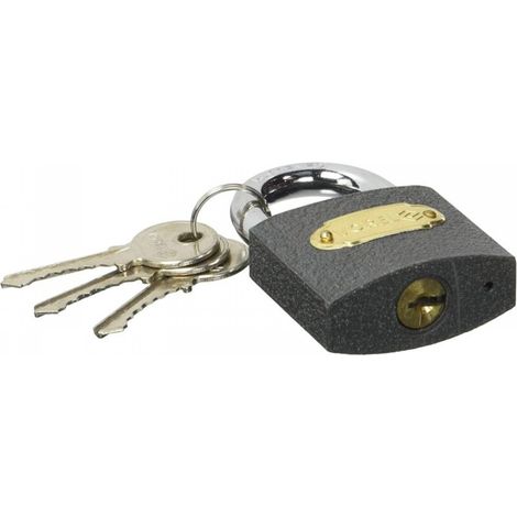 Cadenas en fer 1,969 pouce - Noir (1/3)