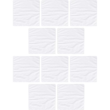 10 carrés de sport blanc 30x30 cm microfibre absorbante pour yoga fitness (1/5)