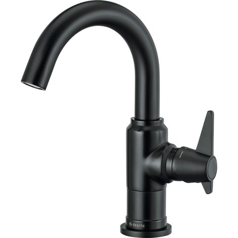 Waschbeckenarmatur in schwarz TEMISTO-30 - B/H/T: 5,0/22,7/17,0 cm (1/3)