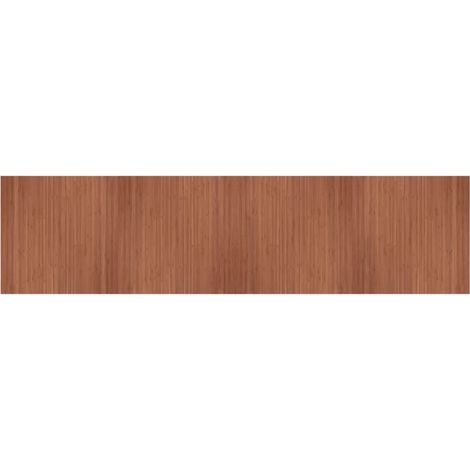 Tapis rectangulaire marron 100x400 bambou (1/5)