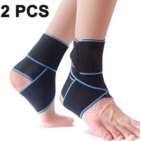 Support De Cheville - En Néoprène Sans Latex - Ajustable Avec Velcro - Ouvert Au Talon - Pour Activités Sportives - 1 Pièce (1/5)