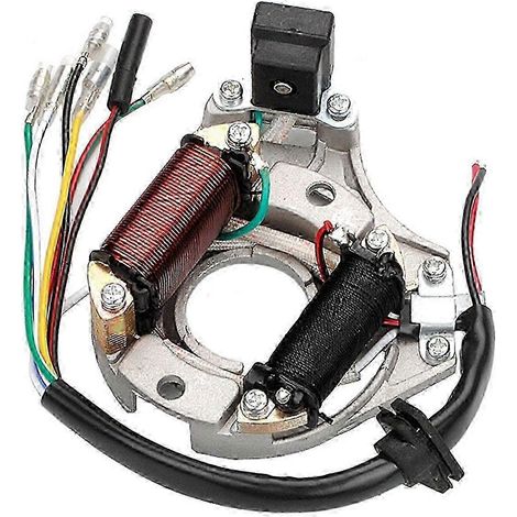 Compatible avec les motos à quatre roues Sunl ATV de 50cc, 70cc, 90cc, 110cc et 125cc, plaque magnétique d'allumage à 2 bobines de stator AC, 25-26s.