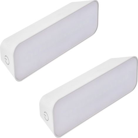 FORLIGH CHOC (2 pcs) Lumière LED avec batterie portable et rechargeable. Intensité et température réglables 3000-4000-6000K