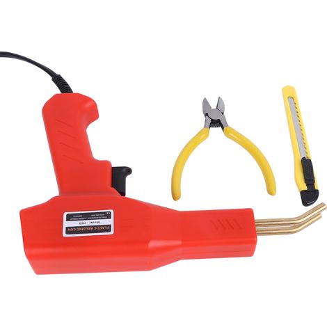 Kit de soudage plastique à chauffage rapide, ergonomique et facile à utiliser, agrafeuse chauffante, kit de réparation pour jouets en plastique, prise UE 220 V (1/5)